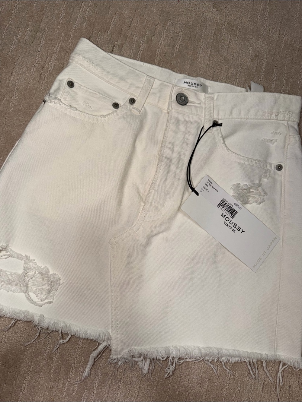 Moussy Vintage Ripliy Skirt, White